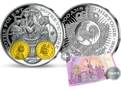 Prägung in reinem Silber 2000 Jahre französische Geldgeschichte: 